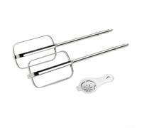 Stainless Steel Beater Mixer Accessories, General Replacement Egg Whisk Attachments, For Kenwood Handheld Mixer, For All Chef Kitchen Machines(C*2)