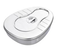 Stainless Steel Bed Pan for Elderly Females Males, Spill Proof Bedpan for Men Women, Nursing Toilet Urinal, for Nursing, Hospitals, Patients