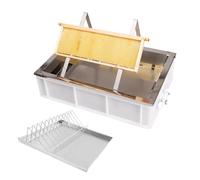 Stainless Steel Beekeeping Honey Extractor Kit with Easy Pour Spout and Fine Filter for Efficient Honey Harvesting from Bee Frames