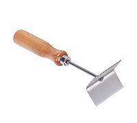 Stainless Steel Beekeeping Shovel Kn11fe Queen Excluder Cleaning Tool with Wooden Handle, and Time-Saving Beehive Frame Scraper for Beekeepers, 22x5x6cm, 113g