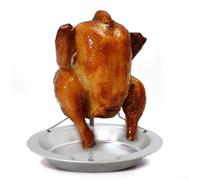 Stainless Steel Beer Can Chicken Holder Rack for BBQ, Grill, and Oven Use