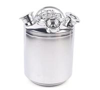 Stainless Steel Beer Cleaning Barrel 3 Head Cleaning Container Lid Sale Beer Cleaning Barrel Stainless Steel Beer Cleaning Keg for Beer Dispenser Stainless Steel with Beer Case