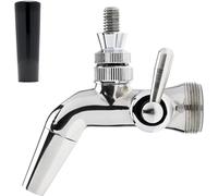 Stainless Steel Beer Faucet, Forward Sealing Beer Tap, Flow Control Keg Tap for Homebrew Beer