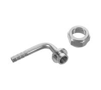 Stainless Steel Beer Hex Nut 90 Degree Barb Elbow Connector