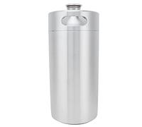 Stainless Steel Beer Keg 3.6L Mini Brewing Keg with Spiral Lid Home Bar Party Accessories Durable Proof Portable Beer for Winemakers and Homebrewers