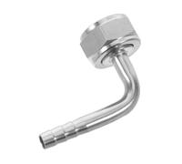 Stainless Steel Beer Shank Elbow Fitting with Hex Nut 8mm 5/8 Thread
