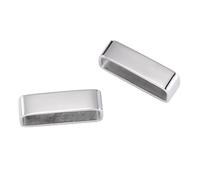 Stainless Steel Belt Loop Keeper 1 3/8" (36mm)-1 1/2" (40mm) Belt Loop Men's Belt Buckle Accessories-Gift Box, 2 Pcs 1 1/2" (40mm)