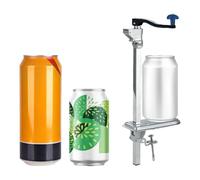 Stainless Steel Bench Can Opener Heavy Duty Manual Catering Tool for Industrial & Home Kitchens with Durable Base Silver 75cm/29.5in