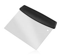 Stainless Steel Bench Scraper Metal Griddle Scraper Chopper Dough Cutter for Bread Pizza Dough Silver Food Scrapers Multipurpose Kitchen Utensil for Flat Top Griddle Outdoor Bbq Chopping Cleaning