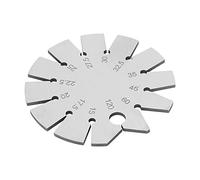 Stainless Steel Bevel Gauge Angle Range 15-120 Degree Axe Angle Gauge Round Shape Knife Angle Finder for Measuring Knife Angle
