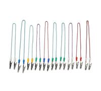 Stainless Steel Bib Holder Clips, Dual Head Napkin Clamp Chain Holders with 10 Pieces for, Easy to Clean and Sterilize