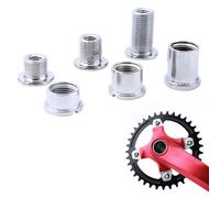 Stainless Steel Bicycle Chainring Screws Set of 5 for Single Double Triple Chainwheel Replacement Mountain Bike Bolts (C)
