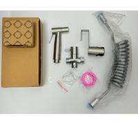 Stainless Steel Bidet Sprayer Kit for Toilet - Hand Held Bidet Attachment with 200cm Hose & 2 Way Shower Diverter - for Intimate Hygiene, Diaper Cleaning & WC Cleaning - Easy to Install