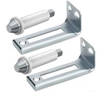 Stainless Steel Bifold Door Hinge Kit With Top Pivot Hardware For Folding Doors White Finish For American Style Duty Construction Long Lasting Rust Resistant For Surface Treatment Four Pack(Set 6)