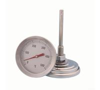 Stainless Steel Bimetallic Thermometer for Barbecue Grills Ovens and Smoke Houses Featuring Construction and Legible Temperature Scale (Style 6)