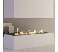 Stainless Steel Bio Ethanol Burner, Clean Burning Fireplace for Indoor and Outdoor Patio Use