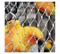 Stainless Steel Bird Aviary Netting 30x8ft304 Rope Mesh for Garden Fencing Animal Safety Barrier Reusable Pet Protection Outdoor Enclosure Net