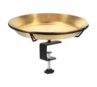 Stainless Steel Bird Bath and Feeder for Balcony Railings Perfect Addition to Any Garden