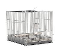 Stainless Steel Bird Cage Square Small Bath Cage Stainless Steel Bird Cage Accessories For Myna Thrush Budgerigar Peony decor(S)