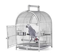 Stainless Steel Bird Cage with Rolling Stand, Easy Clean Tray for Home, Flight Cage Novel Design