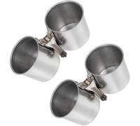 Stainless Steel Bird Feeder Bowl and Water Cup 2pcs for Cage