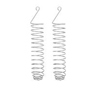 Stainless Steel Bird Feeding Devices 2pcs Silver Washable