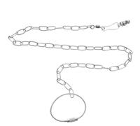 Stainless Steel Bird Leash with Adjustable Anklet Chain for Parrots | Lightweight White Design, Reinforcing Links, for Birds on Street Use and Travel Anywhere