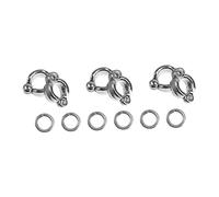 Stainless Steel Bird Leg Rings 6PCS - Anti Escape Anklets for Parrots & Pigeons - Safe & Durable Pet Training Supplies