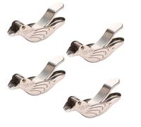 Stainless Steel Bird Shape Lemon Squeezer, Manual Juicer for Kitchen，4pc | Durable Portable Hand Press Tool, Suitable for Lemon, Lime & Small Citrus Fruits, Ideal for Home Cooking, Cocktail Bar