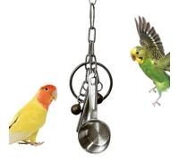 Stainless Steel Bird Toys - Small Parrot Bell Ornaments Pet Chew Swing Accessory | Interactive Parakeet, Sound