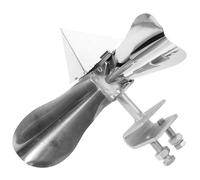 Stainless Steel Bird Windmill Scare Device Reflective Silver