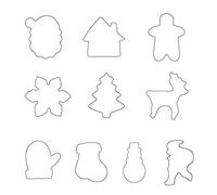Stainless Steel Biscuit Cookie Cutter Cake Decoration Baking Supplies Cake Plunger Cutter Funny Easter Christmas Cookie