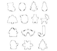 Stainless Steel Biscuit Cookie Cutter Cake Decoration Baking Supplies Cake Plunger Cutter Funny Easter Cookie Set
