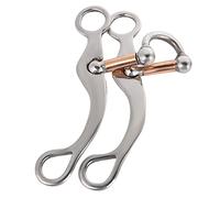 Stainless Steel Bit, Roller Mouthpiece with Sweet Iron, Soft Mouth Pacifier for Young Horses, Anti-Rust & Safe Design, Rein Control, 12-13mm Thickness