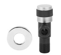 Stainless Steel Black Angle Valve G1 2in Water Check Valve with ABS Ceramic Core for Kitchen Bathroom Toilet Wall Mounted Durable Resistant Faucet