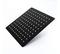 Stainless Steel Black Bathroom Ultrathin 2 mm Rain Shower Head 8/10/12 Inch Wall & Ceiling Square & Round Rainfall Shower Head,Square 8inch20x20