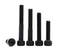 Stainless Steel Black Grade 12.9 Steel DIN912 Hexagon Hex Socket Head Cap Allen BoltScrew 5-10pcs M1.6 M2 M2.5 M3 M4 M5 M6 M8(Black,8MM_M5)