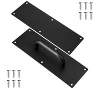 Stainless Steel Black Push Pull Plate Handle for Sliding Wooden Doors