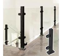 Stainless Steel Black Stair Railing Post Adjustable 61119 cm Balcony & Terrace Balustrade Support Ideal for Garden & Fence Enclosures