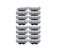 Stainless Steel Blade Sharp 3 Layer Safety Razor,Compatible For Gillette,Mach 3 Manual Razor Blades Replacement Refills Blades(12 Pcs)