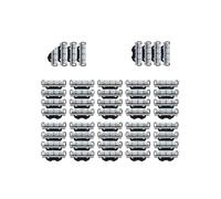 Stainless Steel Blade Sharp 3 Layer Safety Razor,Compatible For Gillette,Mach 3 Manual Razor Blades Replacement Refills Blades(48 Pcs)