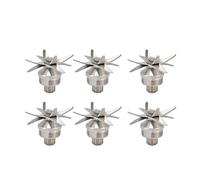 Stainless Steel Blades Knive Ice Crusher for Juicer Blender Part,Compatible for TWK，TM 767 800 Jtc 2L Jar 010 G5200 Precise Crushing(6PCS)