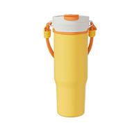 Stainless Steel Blender With 2 Lids Powerful Personal Juicer Great For Mixing For Smoothies Ice Blending Juicing(Gelb)