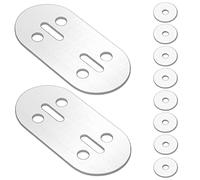 Stainless Steel Boat Cleat Backing Plate - Marine Dock Cleat Fixing Panel, Pack of 2