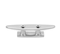 Stainless Steel Boat Dock Cleat Marine Grade Heavy Duty Low Flat Top Rope Tie Replacement Parts for Boat Docks Decks Piers Kayaks Canoes Jet Skis (100mm / 4.0inch)