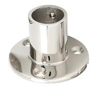 STAINLESS STEEL BOAT HANDRAIL FITTINGS SUPER ANTI-RUST DURABLE 90 DEGREE ROUND BASE FOR YACHTS (25MM)