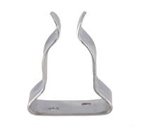 Stainless Steel Boat Hook Spring Clamp Holder Bracket, 304 Grade Marine Clip for Secure Rod Support, Polished Finish for Fishing Gear(S)