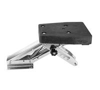 Stainless Steel Boat Motor Stand Bracket 110 Lbs 2-Stroke Outboard Engine Mount Smoother Design Efficient Lifting for Marine Motor Transom