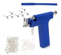 Stainless Steel Body Piercing Tool Kit Professional Ear Nose Navel Piercing Machine with 98 Pcs Ears Studs Tools Earring Stoppers