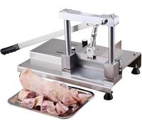 Stainless Steel Bone Cutter Machine, Manual Meat Short Rib Chopper with Leverage Design, Sharp Durable Blades, Efficient Stable for Market Stalls, Meat Factories